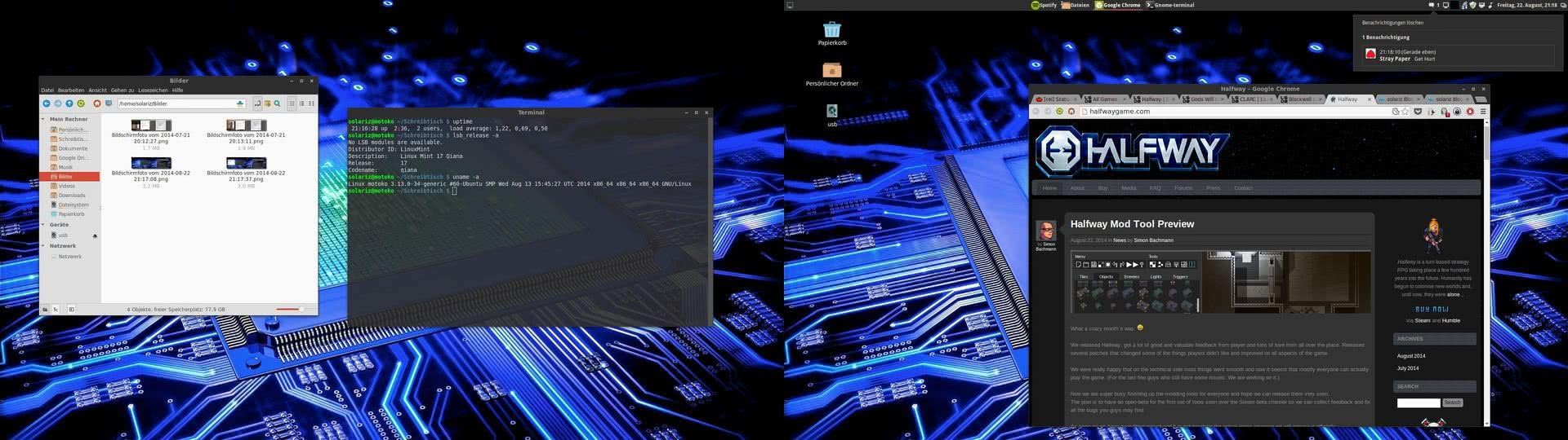 Linux Cinnamon Desktop