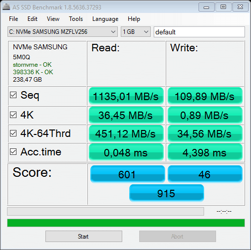 Surface 4 Pro bad poorly SSD Performance