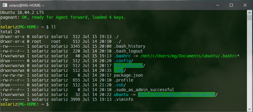 Konsole SSH Linux Subsystem Windows Bash Ubuntu